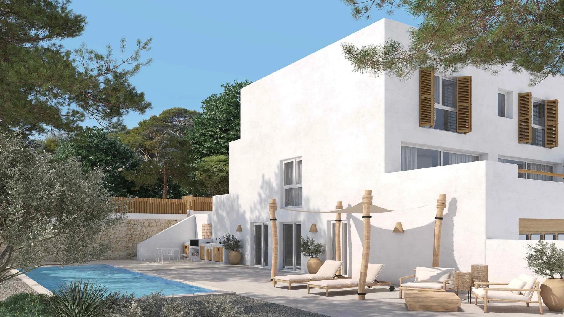 Newly built semi-detached house in Ráfol de Almunia: nature, comfort and modern design