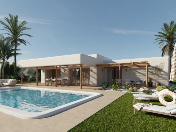 New Build Villas on Large Rustic Plots in Pinoso, Alicante