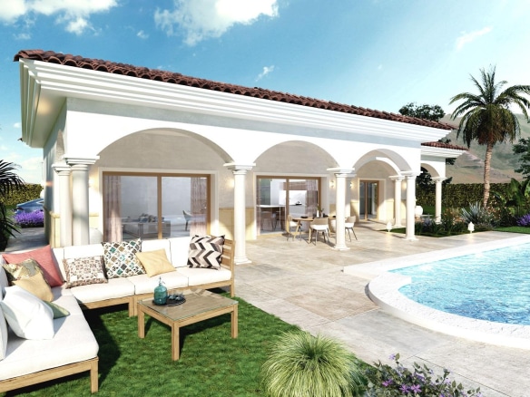 New Build Villas on Large Rustic Plots in Pinoso, Alicante