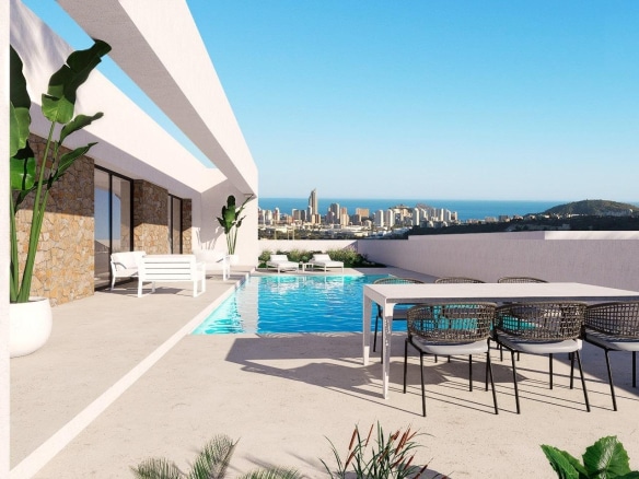Newly built villas with sea views in Finestrat-Benidorm