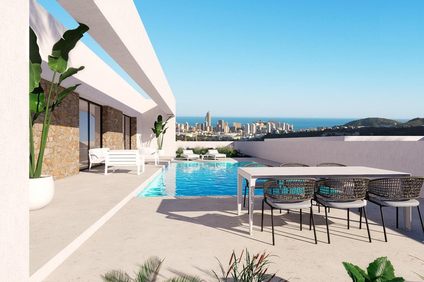 Newly built villas with sea views in Finestrat-Benidorm