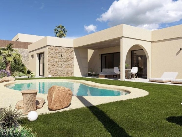 Contemporary One Level Villas in Altaona Golf Resort Murcia