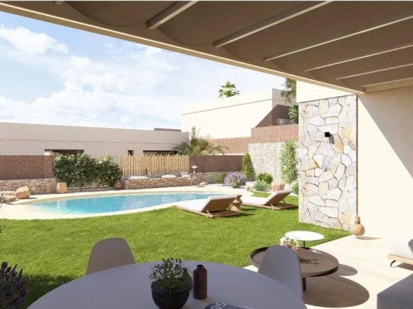 Contemporary One Level Villas in Altaona Golf Resort Murcia