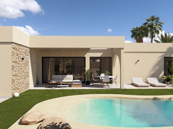 Contemporary One Level Villas in Altaona Golf Resort Murcia