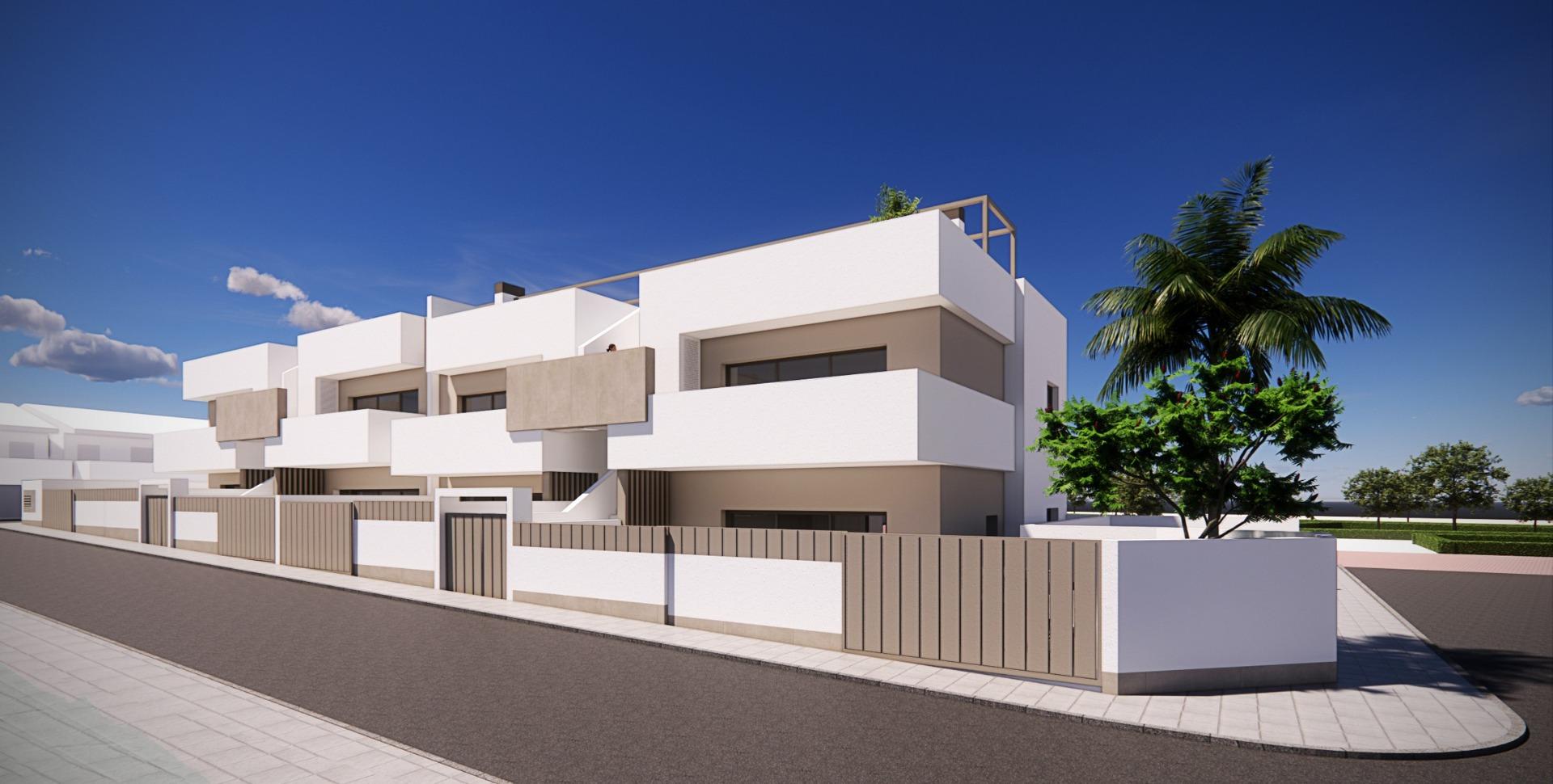 10-1 New Build Bungalows for Sale in Pilar de la Horadada 3 km from Beach