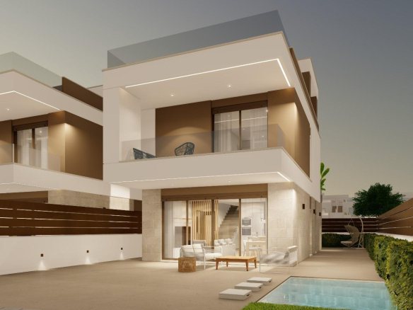 New Build Villas with Private Pool in Pilar de la Horadada Near the Beach