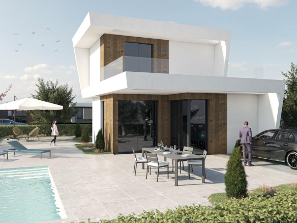 New Build Villas in Altaona Golf Resort Murcia with Private Pool and Mountain Views
