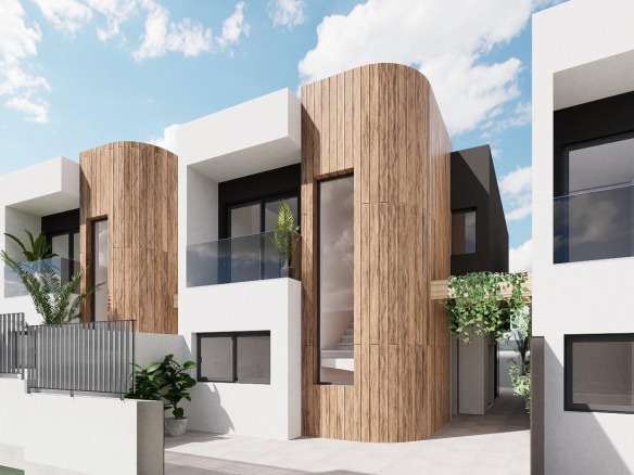 New Build Detached Villas for Sale in Aguilas Murcia Just 500 m from the Beach