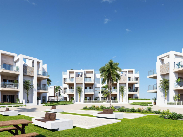 New Build Resort Apartments at La Serena Golf-Los Alcazares Near the Beach