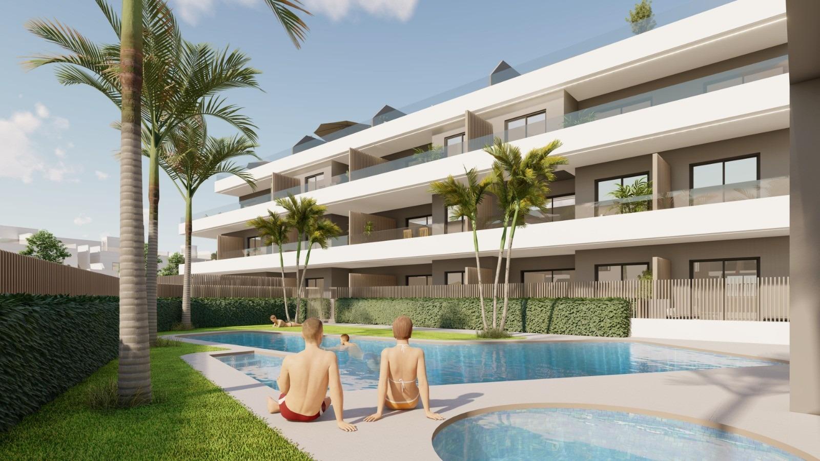 8-1 New Build Apartments and Bungalows for Sale in Pilar de la Horadada Near the Beach