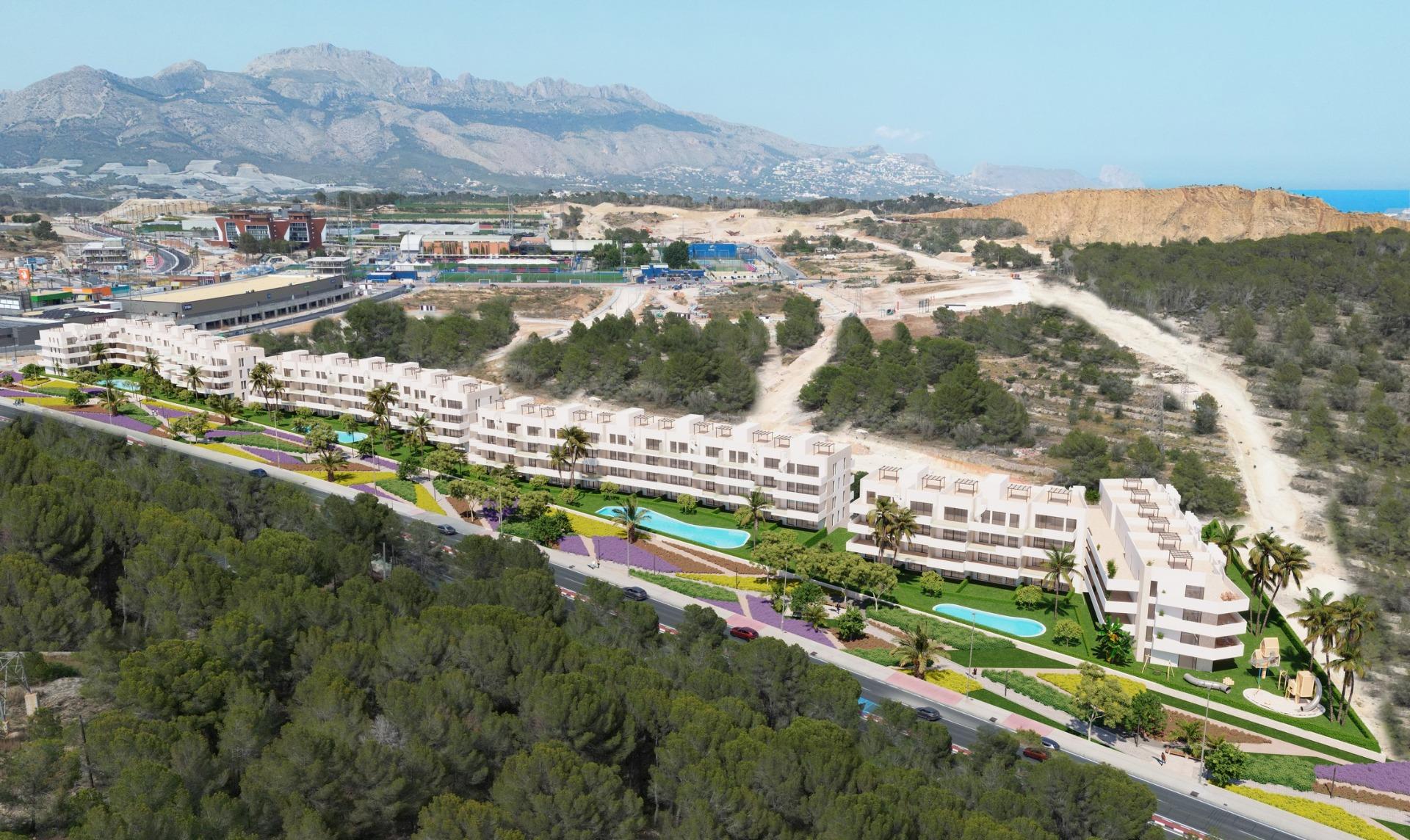 17-1 New Build Apartments in La Nucía Modern Living in Ciudad del Deporte Near Benidorm