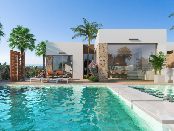 New Build Apartments and Villas Frontline Golf in Los Alcazares Costa Calida