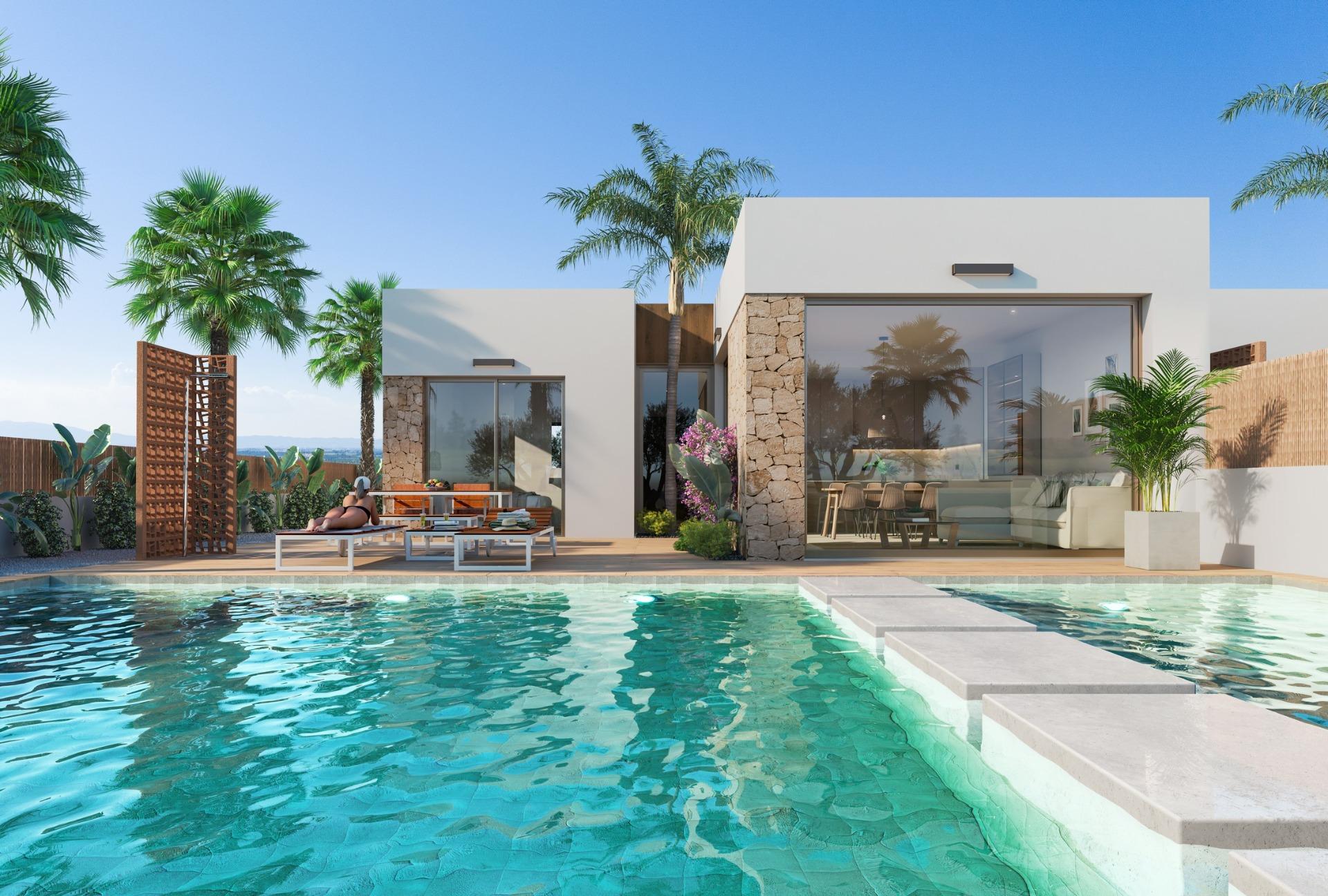 New Build Apartments and Villas Frontline Golf in Los Alcazares Costa Calida