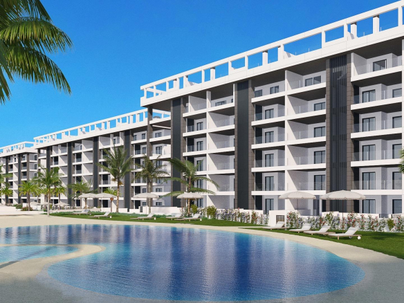 NEW BUILD GATED URBANIZATION IN TORREVIEJA ONLY 700M FROM THE BEACH