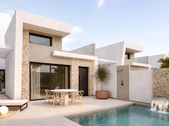 Exclusive New Build Villas with Private Pool Near the Beach in Los Alcazares