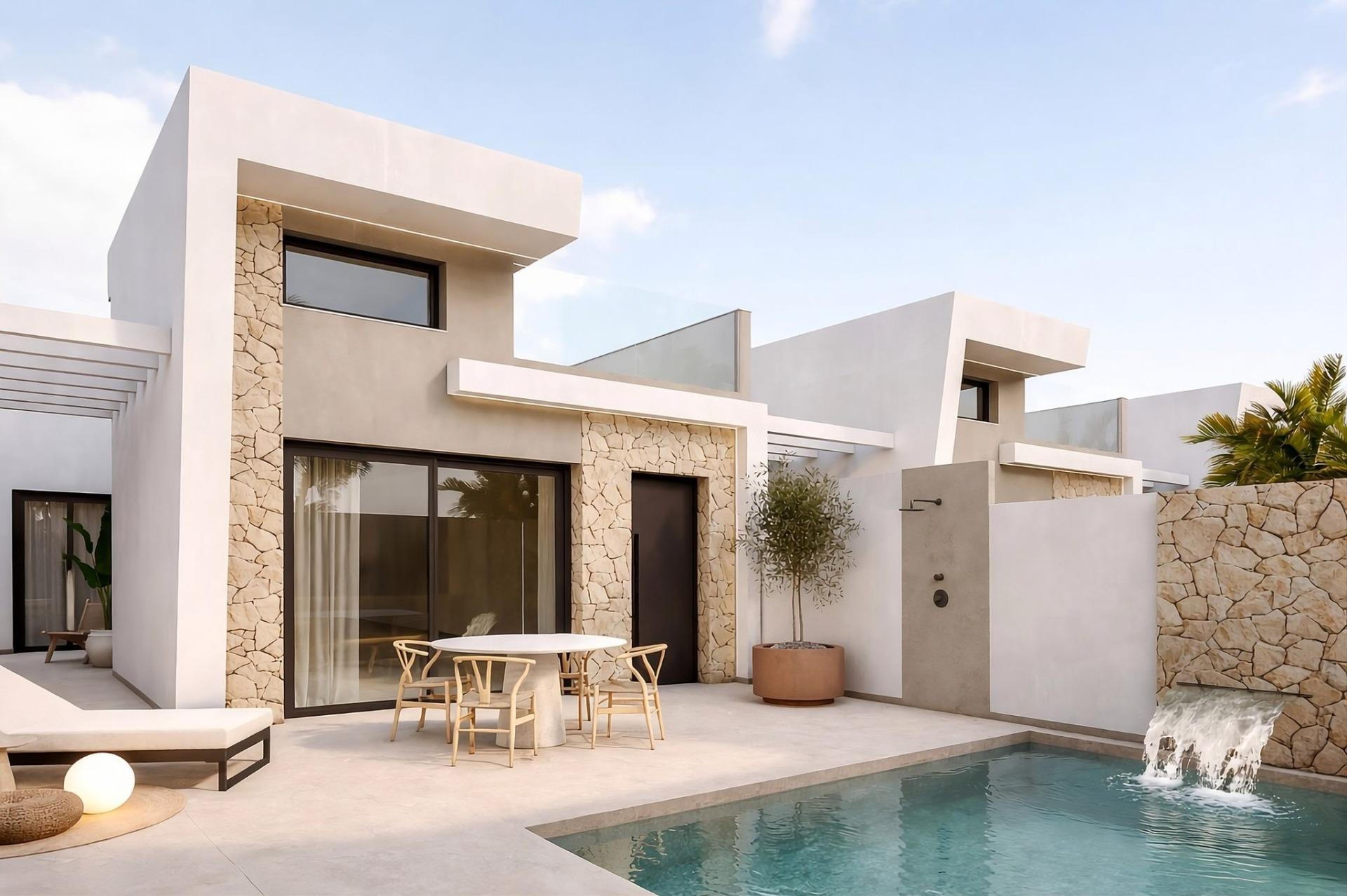 15-1 Exclusive New Build Villas with Private Pool Near the Beach in Los Alcazares