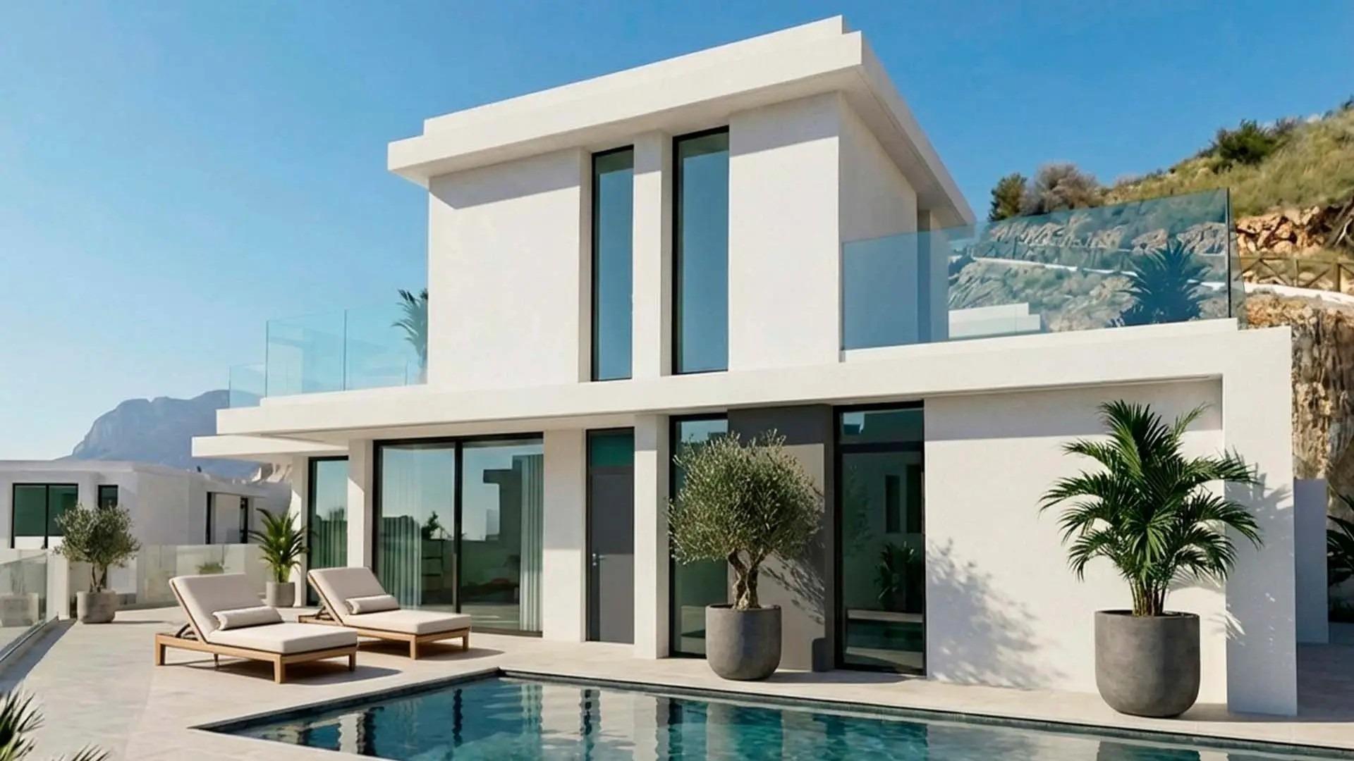 19-1 Luxury New Build Villas in Rincon de Loix Benidorm with Private Pool