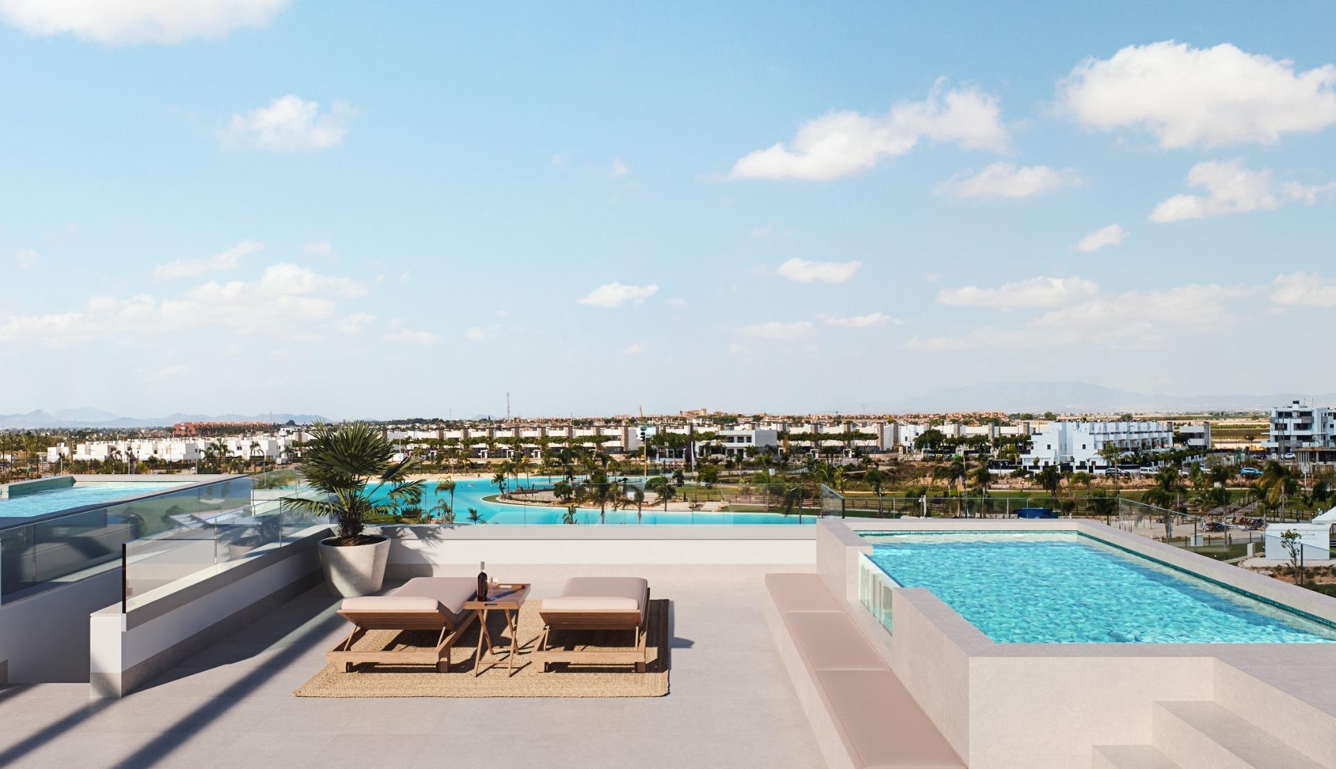 26-1 Luxury New Build Apartments for Sale in Santa Rosalia Lake and Life Resort Murcia