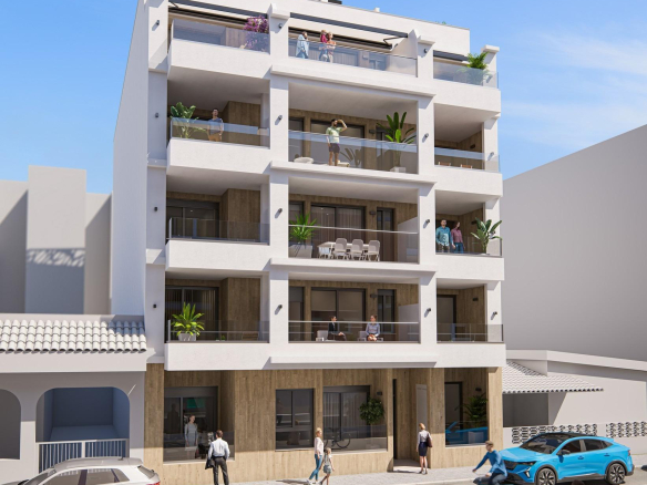 Modern New Build Apartments for Sale in Torrevieja 300m from Playa del Cura