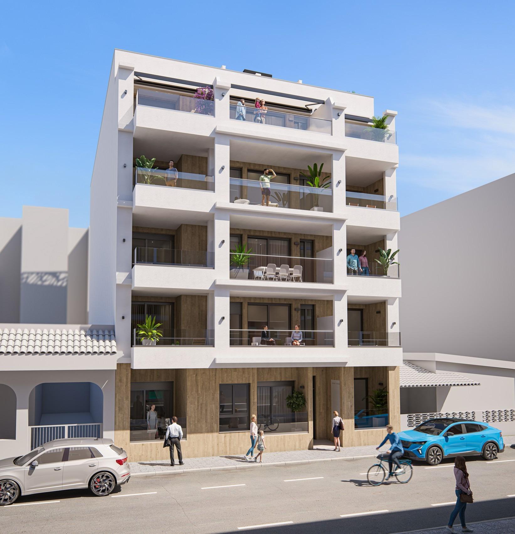 35-1 Modern New Build Apartments for Sale in Torrevieja 300m from Playa del Cura
