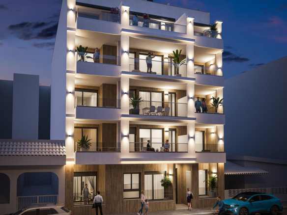 Modern New Build Apartments for Sale in Torrevieja 300m from Playa del Cura