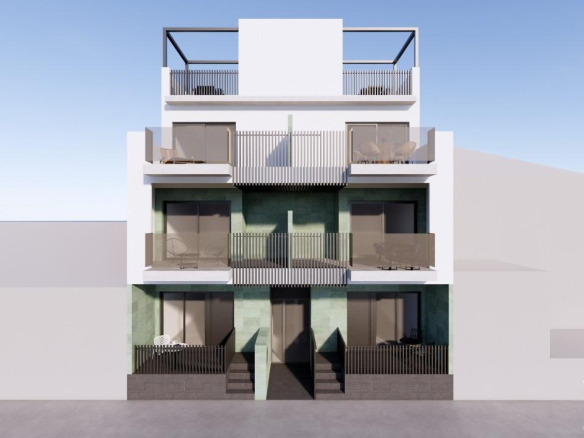 New Mediterranean Apartments Just 100 m from the Beach in Torre de la Horadada