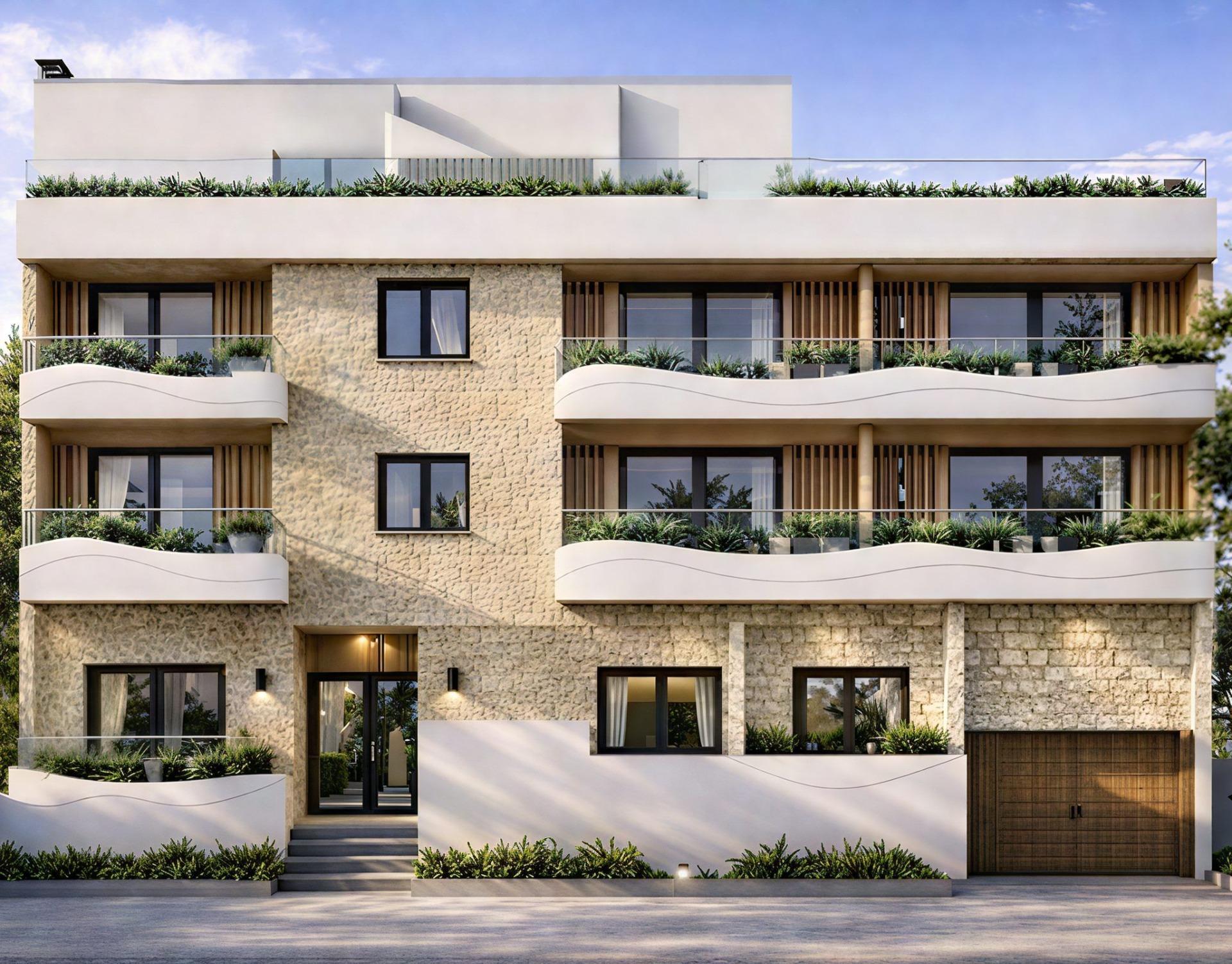 6-1 New Build Apartments for Sale 200 m from the Beach in Lo Pagan