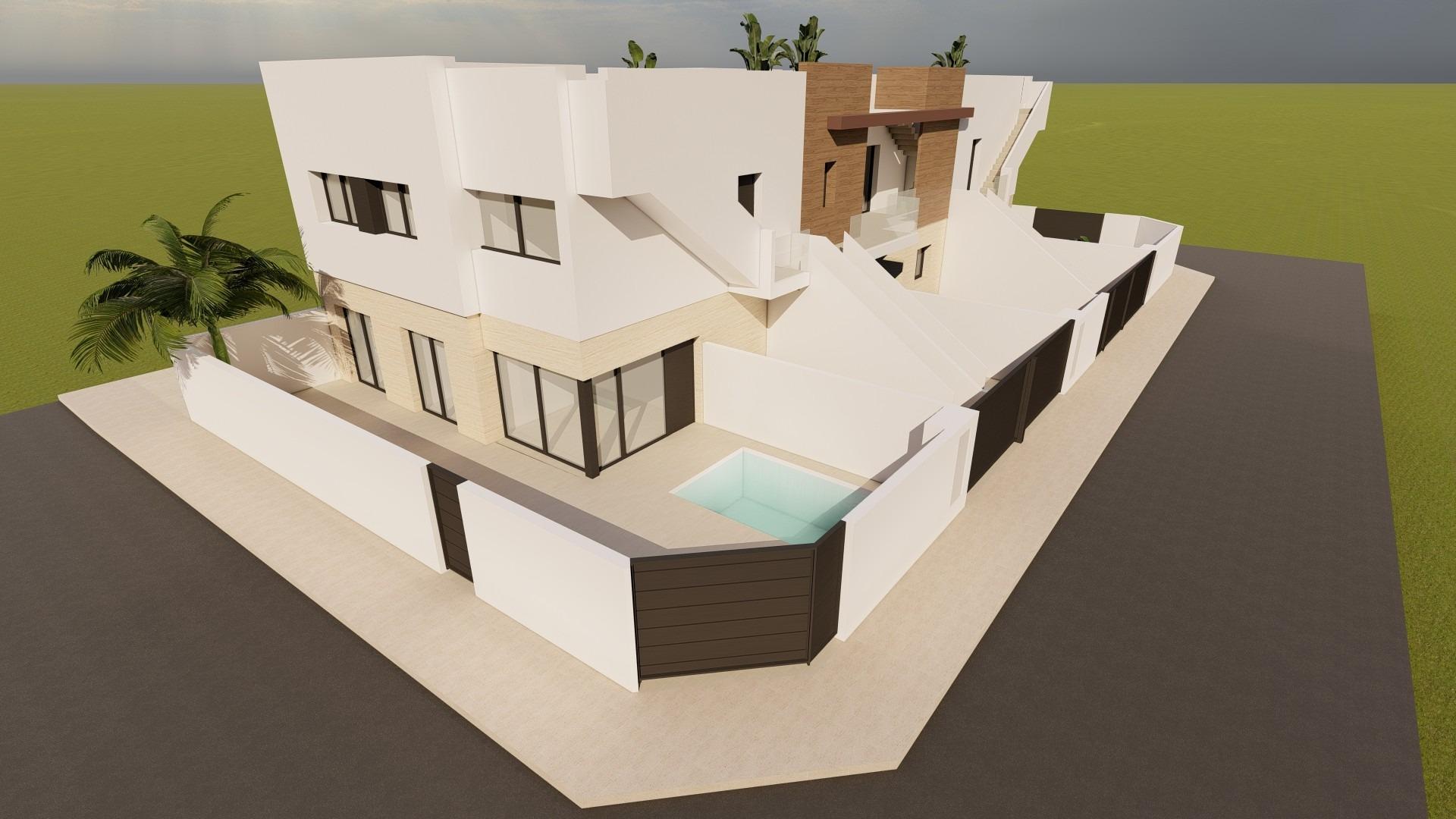 7-1 New Build Bungalows for Sale in Lo Pagan Near the Beach and Marina