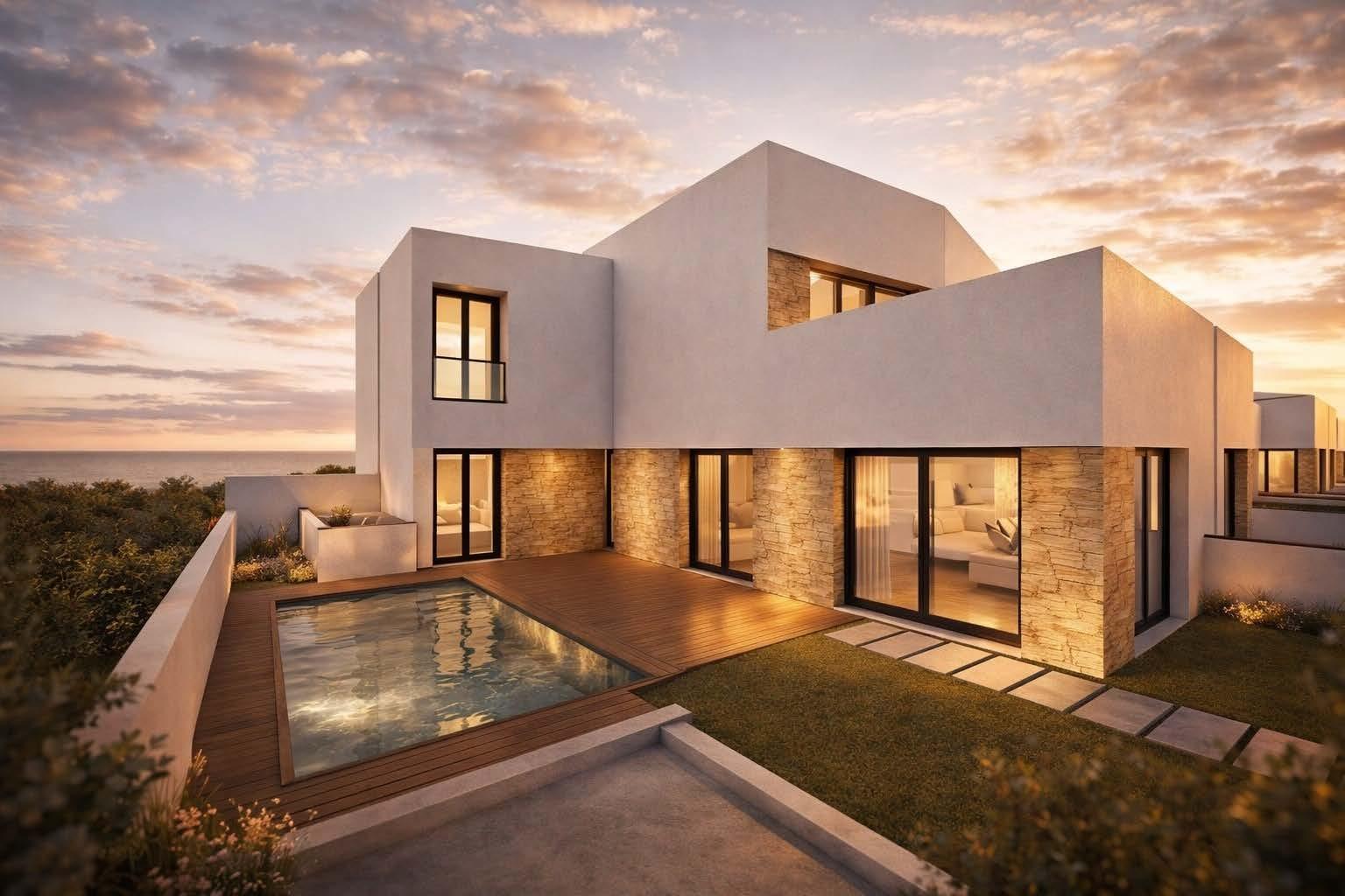 8-1 Modern New Build Quad Villas in Bigastro, Alicante