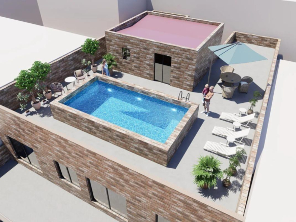 Modern Apartments with Rooftop Pool Just 250 Metres from Acequion Beach