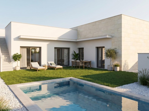 Development of 2 newly built detached villas with private swimming pools at the Mazarrón Country Club