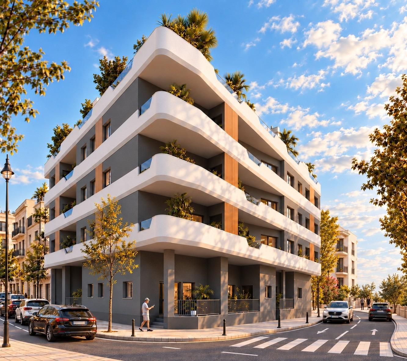 17-1 New Build Apartments in Central Santa Pola Near the Beach